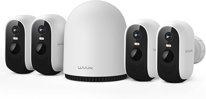 WUUK Security Cameras Wireless Outdoor, Indoor Camera, Home Surveillance System by WUUK