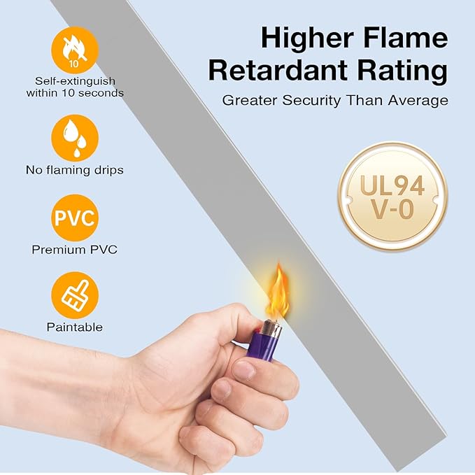 Delamu 157in Cord Hider, Cord Cover Wall Cable Management, Paintable Wire Cover - Image 8
