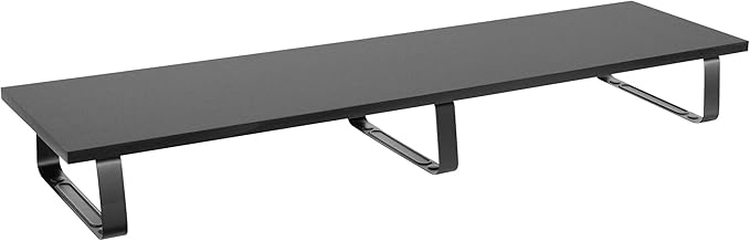 Mount-It! 39" Extra Long Dual Monitor Stand Riser – Ergonomic Desk Organizer - Image 2