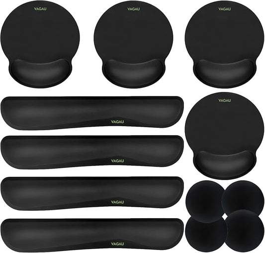 Ergonomic Mouse Pad with Wrist Rest Premium Memory Foam Keyboard and Mouse by VAGAU