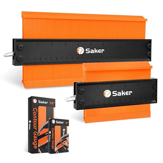 Saker Contour Gauge Duplication-Adjustable Lock-Precisely Copy Irregular by Saker