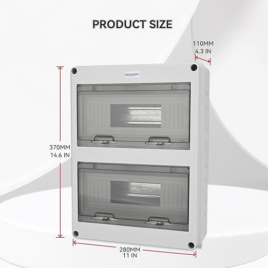 MOLLOM 24 Way Circuit Breaker MCB Distribution Protection Box - Image 2