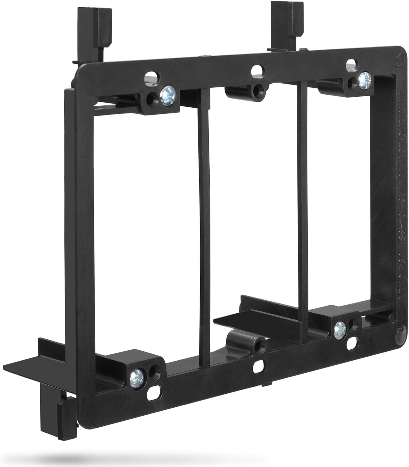 Fosmon Low Voltage Mounting Bracket with Screws, Triple 3 Gang - 1 Pack | Triple Gang Drywall Wall Plate Low Voltage Box Template for Telephone Wires, Network Cables, HDMI, Coaxial, and Speaker Cord