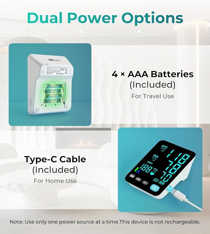 YONLO Blood Pressure Monitor, Automatic Upper Arm Blood Pressure Monitors - Image 6