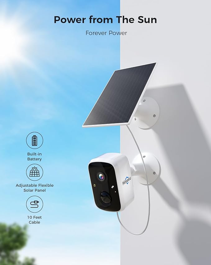 Hiseeu Security Cameras Wireless Outdoor, WiFi Pro 5G/2.4G Cameras - Image 4