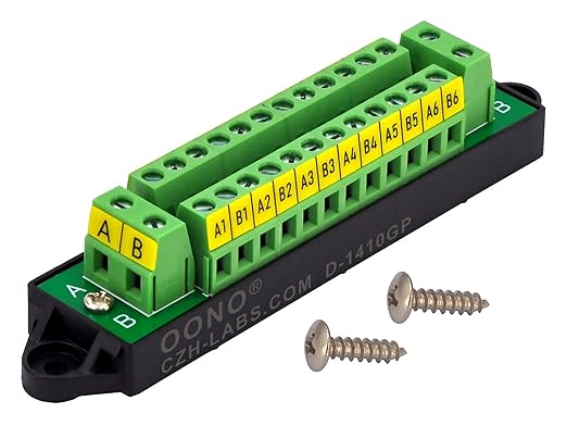 16Amp AC/DC 48V 2x12 Position Terminal Block Distribution Module. OONO D-1410GP by OONO