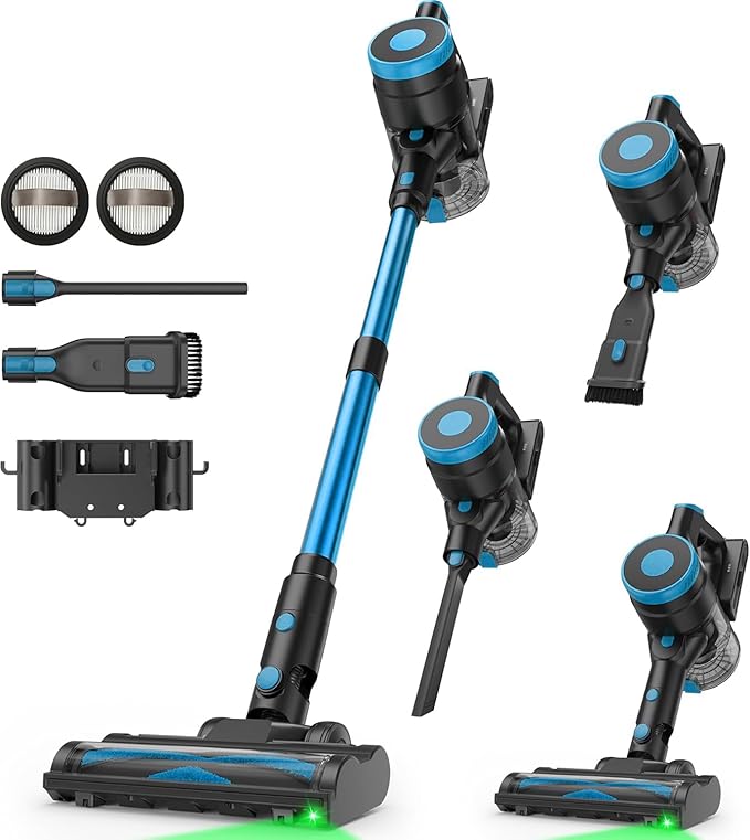 Zefiro 350W Cordless Vacuum Cleaner, 45Mins Runtime Vacuum Cleaners by Zefiro
