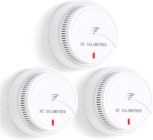 Smoke Detector 3 Pack, Fire Alarms Smoke Detectors by HZSALAMOTHER