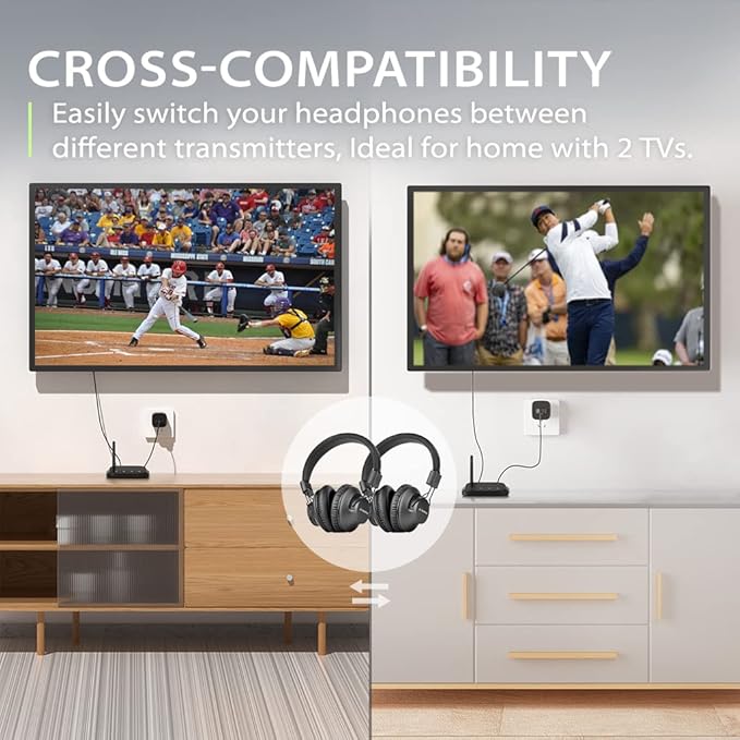 Avantree Shift - Wireless TV Multiple Headphones Pack, - Image 2