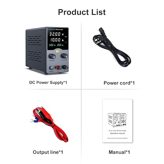 Wanptek DC Power Supply Variable 30V 10A, Bench Power Supplies - Image 6