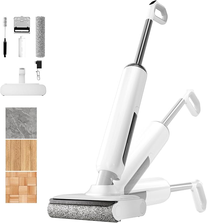 BROBIG Wet Dry Vacuum Cleaner, 180°Lie-Flat Vacuum Mop All in One by Unknown