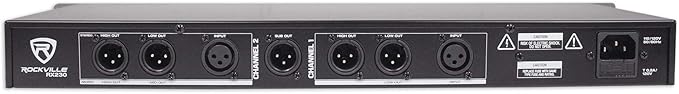Rockville RX230 2-Way Stereo/3-Way Mono Crossover, XLR Input/Output, Adjustable - Image 3