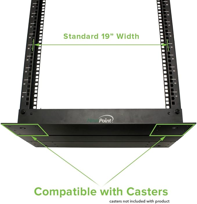 NavePoint 45U 2 Post Open Frame Server Rack - Image 5