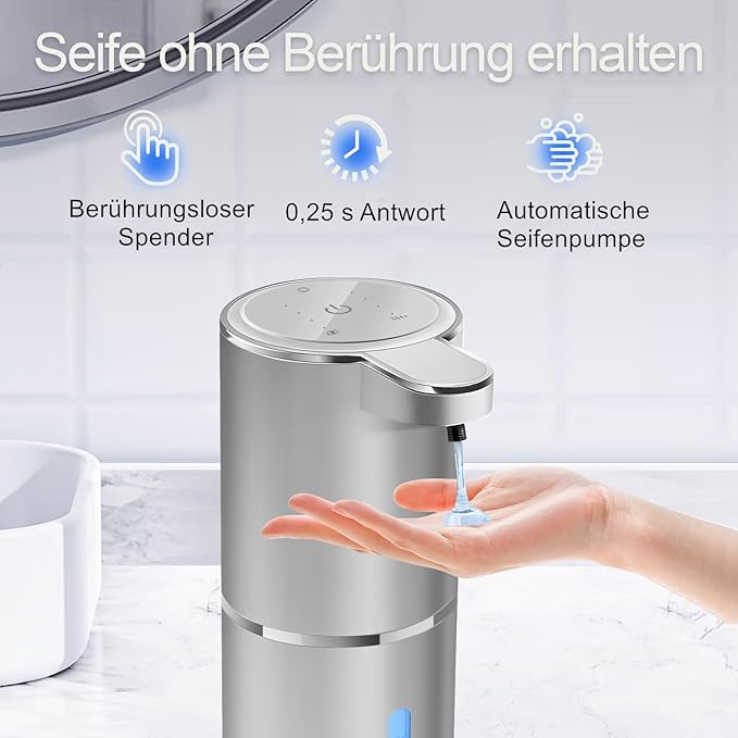 Automatic Liquid Soap Dispenser Bathroom Kitchen Dish Liquid Body Shampoo - Image 2