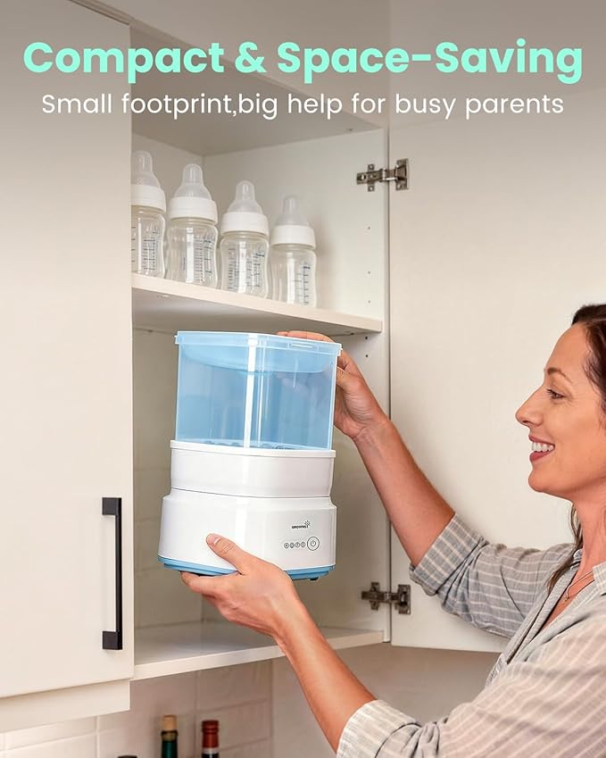 Bottle Sterilizer and Dryer, Compact Electric Steam Baby Bottle Sterilizer - Image 9