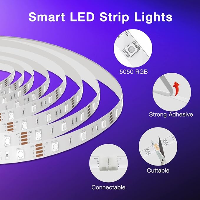DAYBETTER Smart WiFi Led Lights, Tuya App Controlled, Work - Image 7