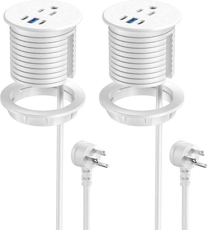 2.5 inch Power Grommet, 20W USB-C Charging, 1 Outlet by Jgstkcity