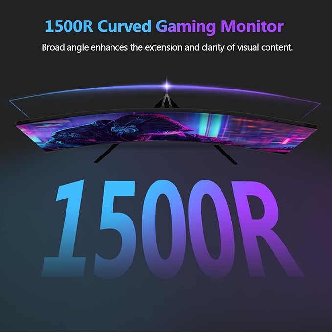 Z-Edge 27 inch Curved Gaming Monitor, QHD 1440P 165Hz 144Hz Curved 1500R - Image 5