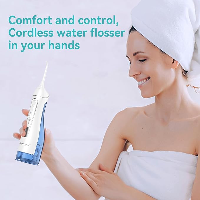 Water Dental Flossers for Teeth, 300ML Cordless Portable Electric Water Flosser - Image 7