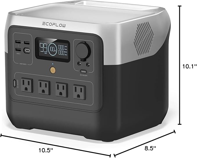 EF ECOFLOW Portable Power Station RIVER 2 Pro, 768Wh LiFePO4 Battery, 70 Min - Image 3
