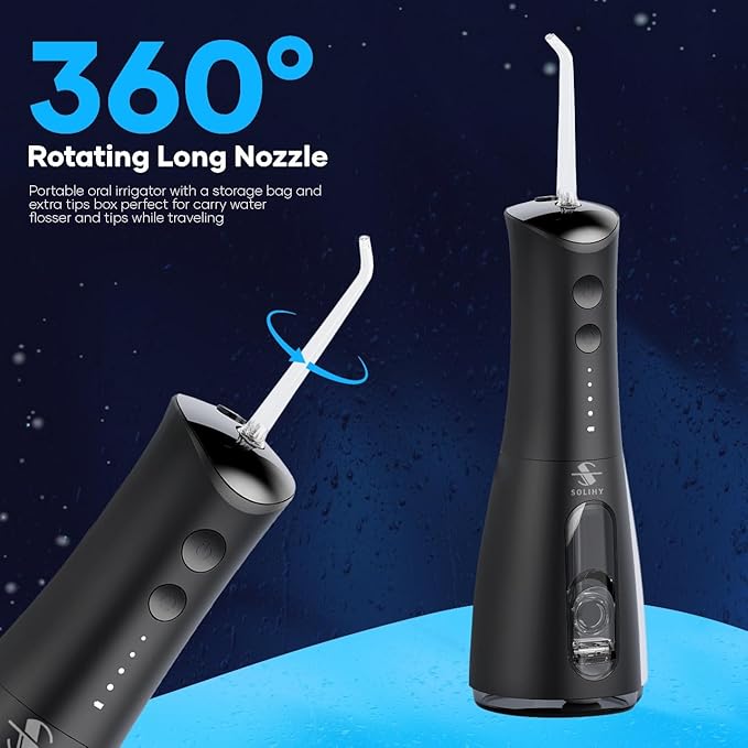 SOLIHY Cordless Water Flosser, Water Dental Flosser, Rechargeable Irrigation - Image 3