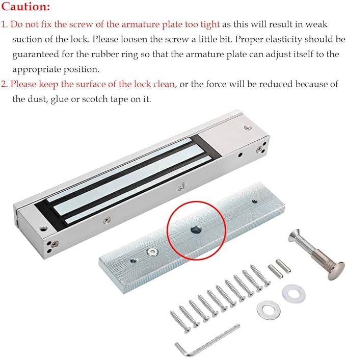 Electric Magnetic Lock with Z and L Bracket 280KG 600LBS Holding Force - Image 3