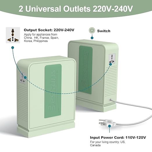 BESTRANS 2000W Step Up Transformer 110v to 220v Converter, Heavy Duty Voltage - Image 3