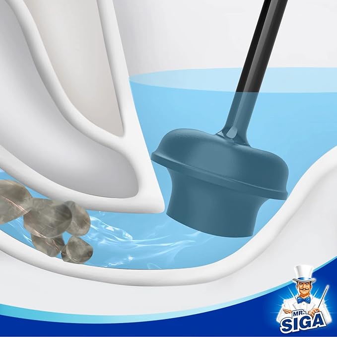 MR.SIGA Toilet Plunger with Holder, Heavy Duty Toilet Plunger and Holder Combo - Image 4