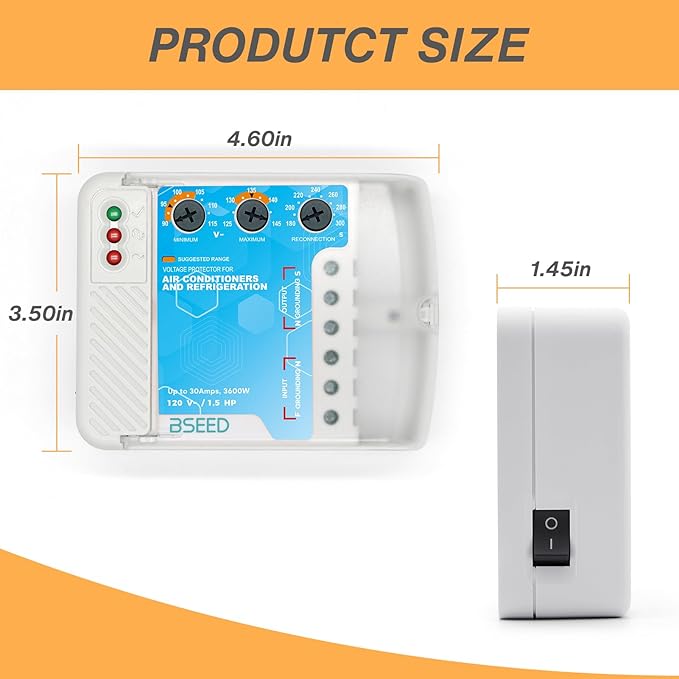 BSEED Surge Protector Outlet for Refrigerator, Wiring Heavy Duty Power Surge - Image 2