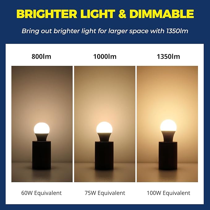 Lightinginside Smart Light Bulbs 100W Equiv., 1350LM 11W Smart Bulb Works - Image 2