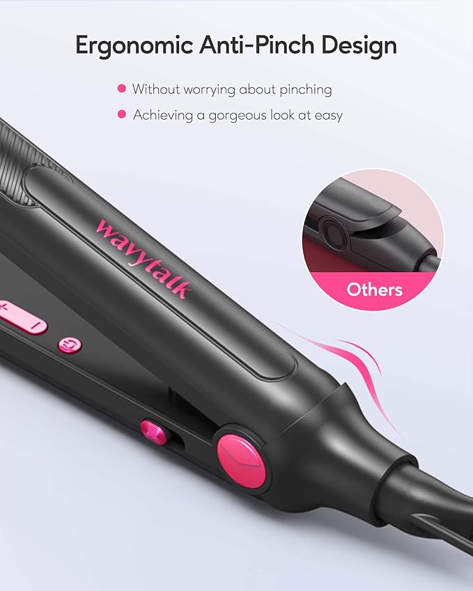 Wavytalk Small Flat Iron for Short Hair/Pixie Cut/Bangs/Edges, 3/10" Pencil - Image 3