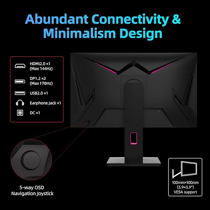 KTC 27'' 2K 170Hz Gaming Monitor - Image 6