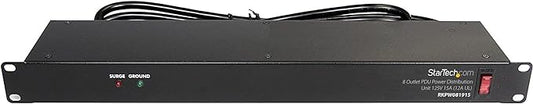 StarTech.com 8 Outlet Horizontal 1U Rack Mount PDU Power Strip by StarTech
