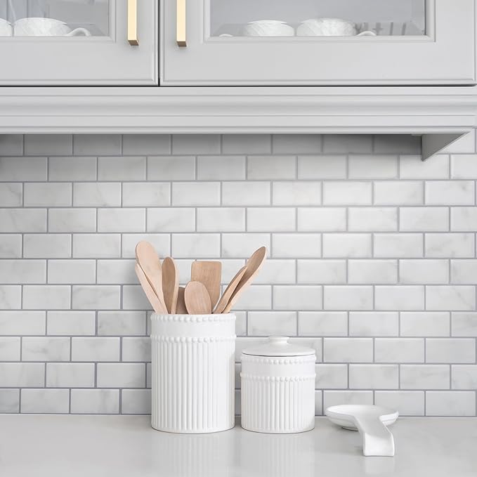 SMART TILES Peel and Stick Backsplash- 10 Sheets of 10.95" x 9.70" - Image 6