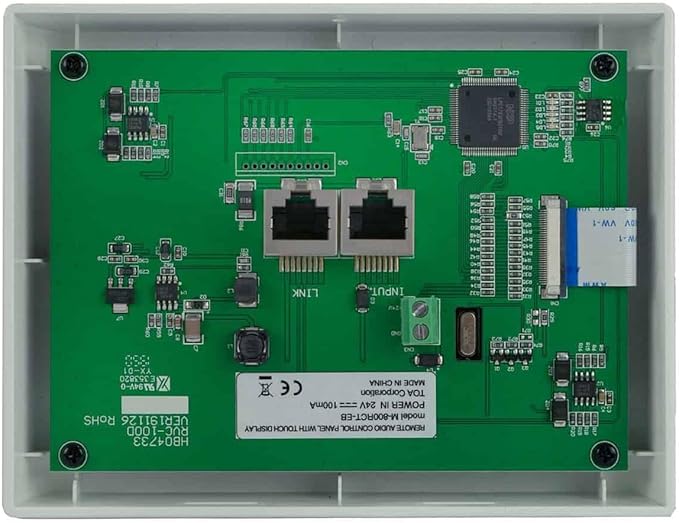 TOA M-800RC-AM D00 Remote Audio Control Panel; 4.3" Touch Screen; Input/Output - Image 2