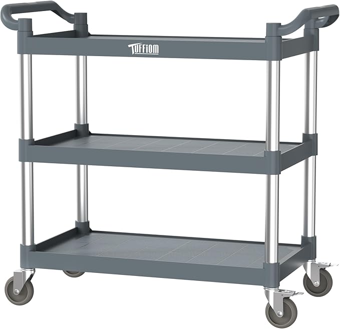 TUFFIOM Plastic Service Utility Cart by TUFFIOM