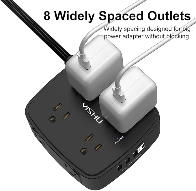 10 Ft Surge Protector Power Strip - Image 4