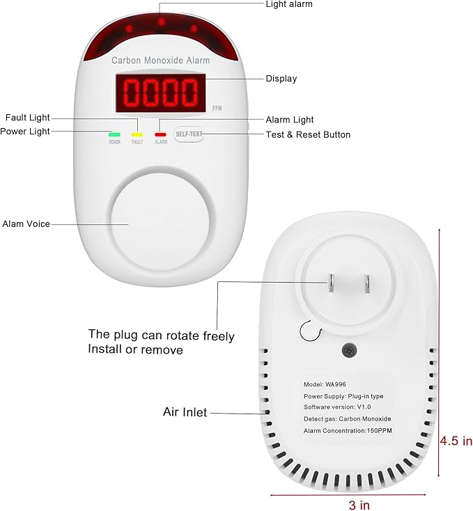 Carbon Monoxide Detector Plug in - Image 2