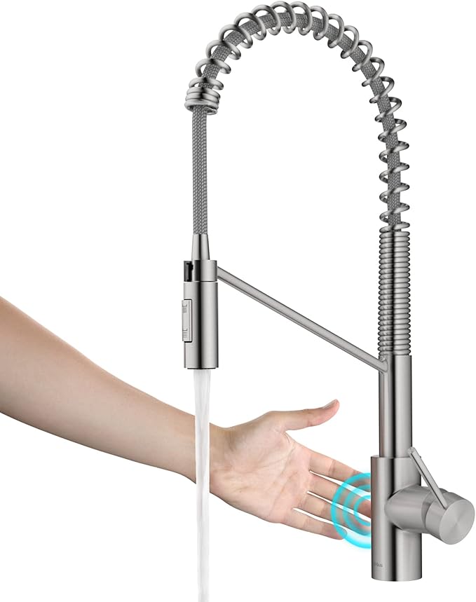 KRAUS Oletto Touchless Sensor Commercial Pull-Down Single Handle Kitchen Faucet by KRAUS