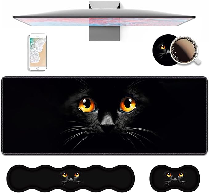 4 in 1 Ergonomic Keyboard Wrist Rest & Mouse Pad Wrist Rest Set, Large XXL by Unknown