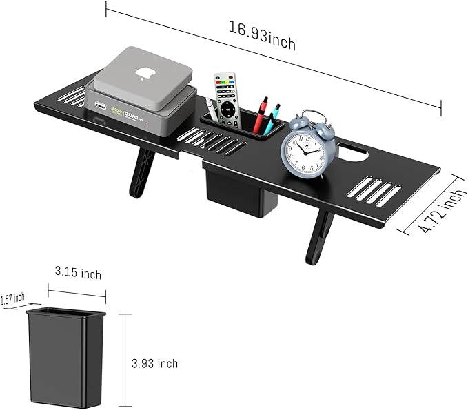 Adjustable Steel TV Top Shelf, Floating TV Stand - Image 2