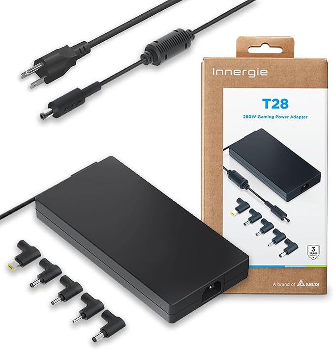 Innergie T28 280W Universal Gaming Laptop Charger 19.5V 14.36A Power Adapter by Innergie