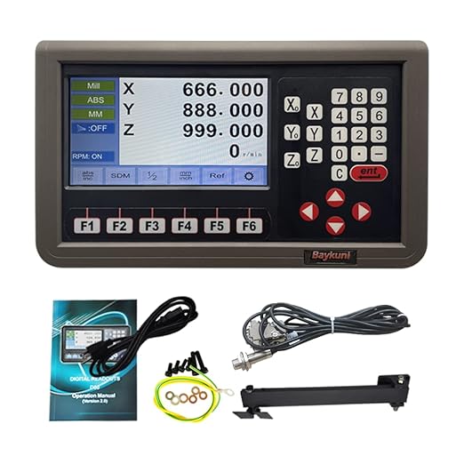 3 Axis DRO LCD Screen Metal Shell Digital Readout Display by Baykunltools
