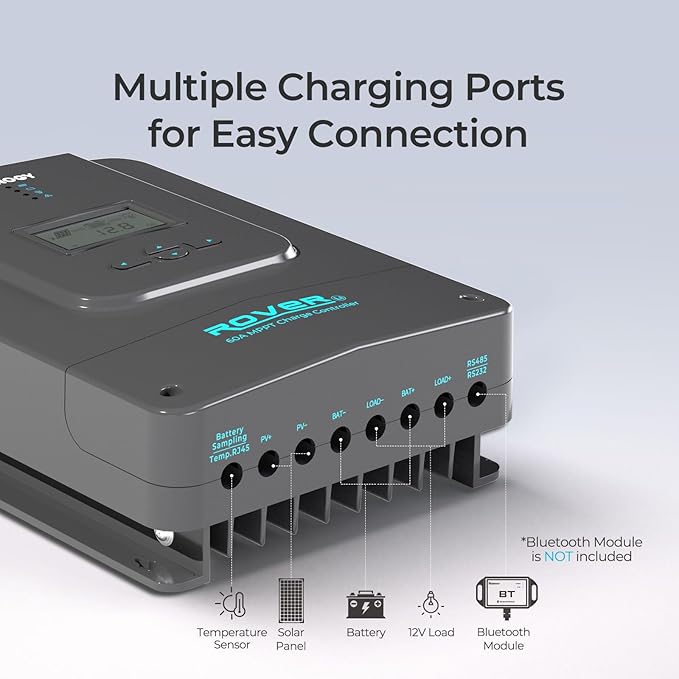 Renogy Solar Charge Controller 60A 12V24V36V48V DC Input Auto Parameter MPPT - Image 7