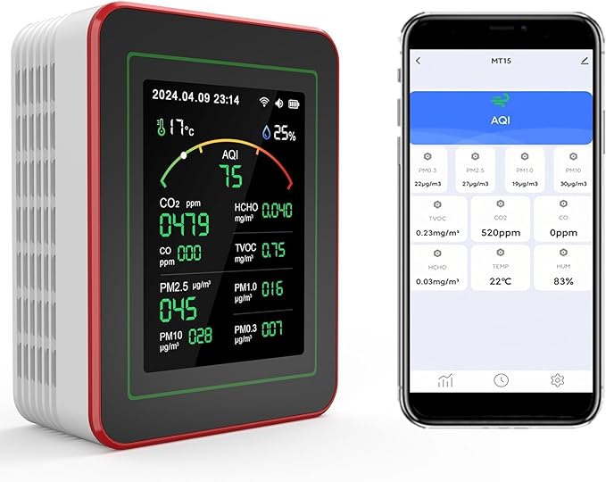 Professional 15-in-1 Air Quality Monitor by Unknown