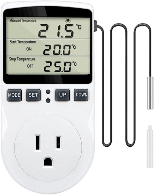 1800W Digital Thermostat Controller Plug in Heater Cooling Temperature by ecoartheating