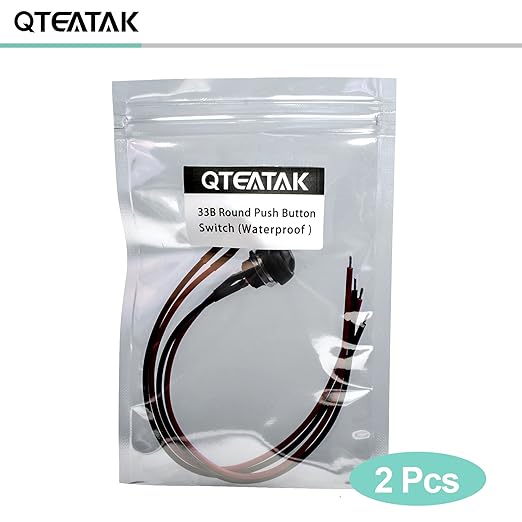 QTEATAK 1/2" Pre-Wired Mounting Hole On/Off Mini Round Waterproof Momentary - Image 6