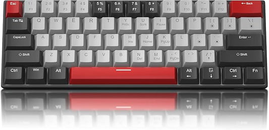 Camiysn 60% Mechanical Gaming Keyboard, Mixed Color Keycaps Gaming Keyboard by Camiysn