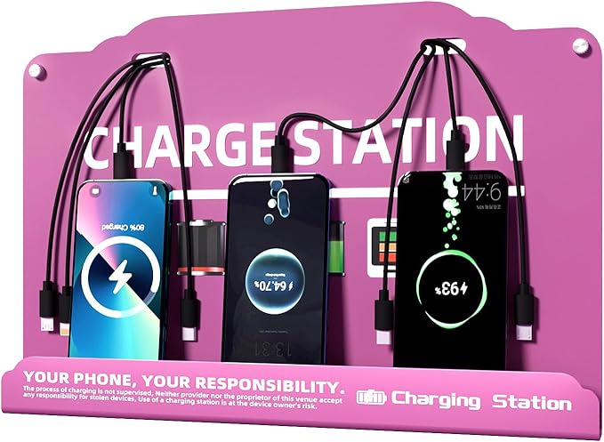 Wall Mounted Cell Phone Charging Station Mobile Phone Charging Station | Fast by Unknown