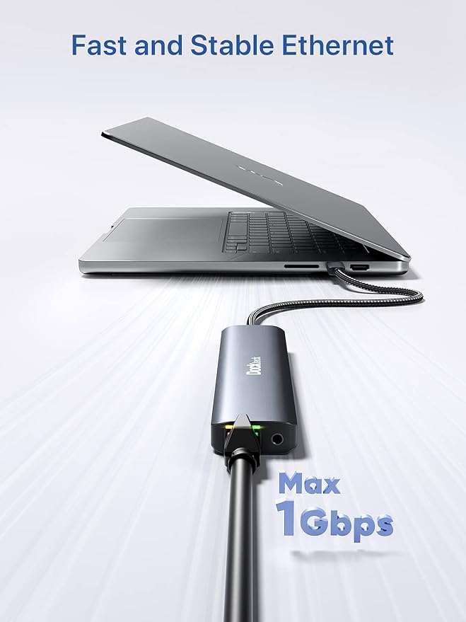 Dockteck 9-in-1 USB-C Hub: HDMI 4K@60Hz, 100W PD, 2x USB-A 5 Gbps, SD/TF Card - Image 4